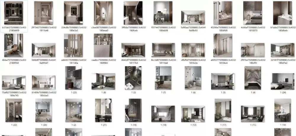 TOL’KO 轻奢设计作品集丨11套案例244张图丨JPG高清丨562M