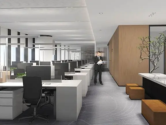 城市组-江西新力中心办公室丨CAD施工图＋效果图+强弱电图丨420M