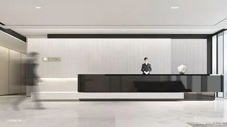 城市组-江西新力中心办公室丨CAD施工图+效果图+强弱电图丨420M