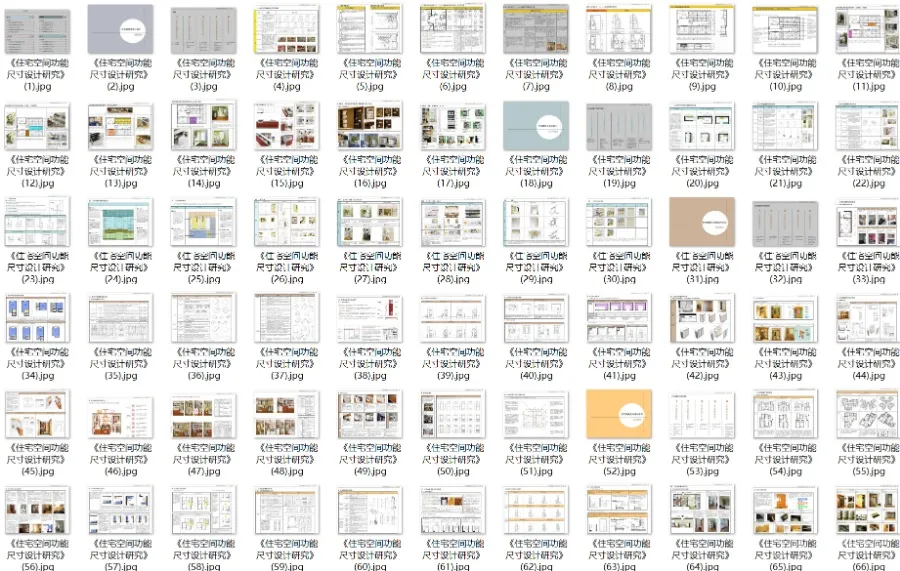 《住宅精细化设计指引》厨房、卫生间、玄关、卧室细分空间设计攻略丨JPG格式42.5M