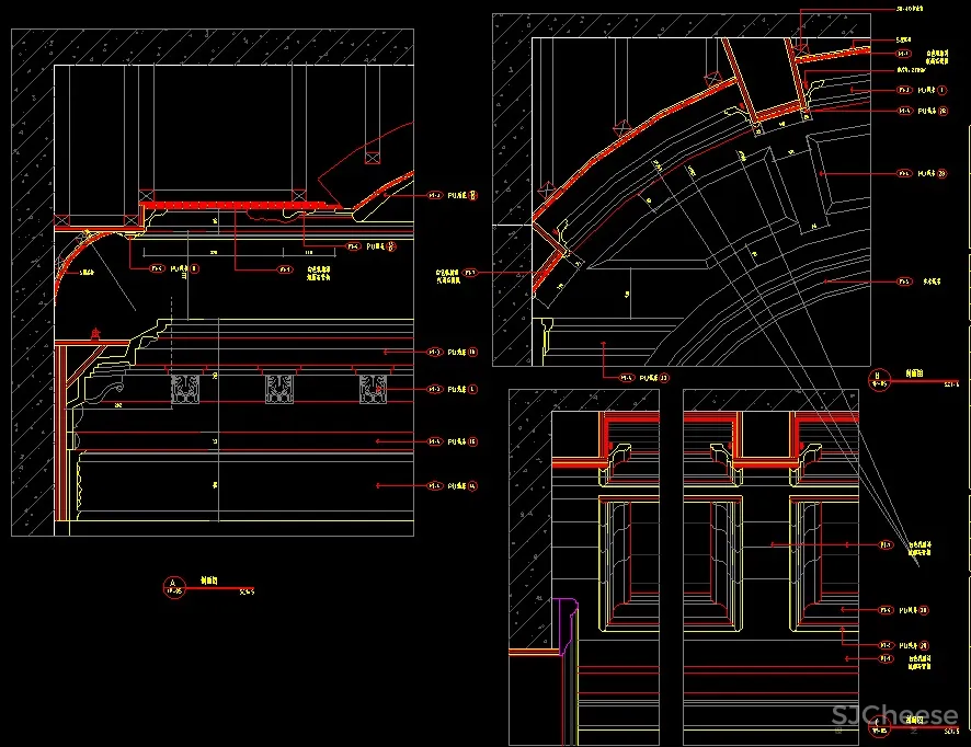 法式风格奢华别墅豪宅丨16套合集丨CAD施工图+效果图实景图丨2.34G