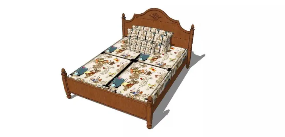 美式SU模型库丨床+餐桌+沙发+梳妆台+电视柜+常用柜子桌子模型丨226套 1.1G