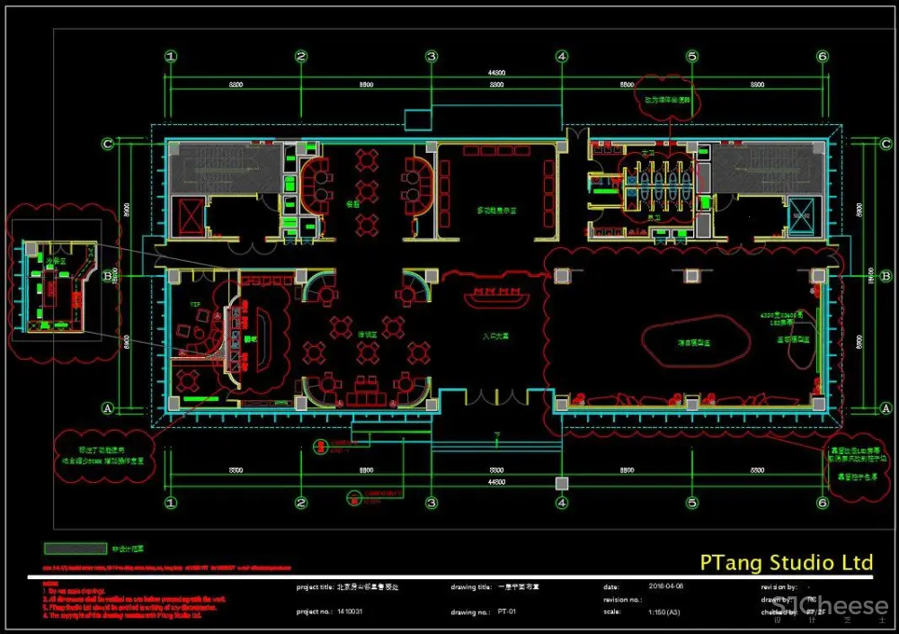 北京房山邻里售楼处+游泳池健身娱乐会所丨CAD施工图+3D效果图丨416M
