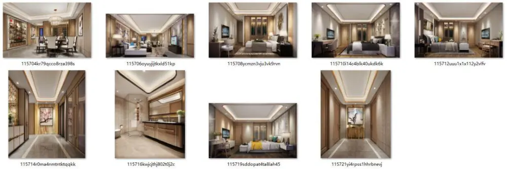 澳门230㎡平层私宅丨高清效果图+CAD施工图+物料书丨45M