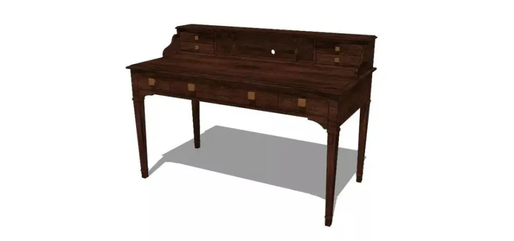 美式SU模型库丨床+餐桌+沙发+梳妆台+电视柜+常用柜子桌子模型丨226套 1.1G