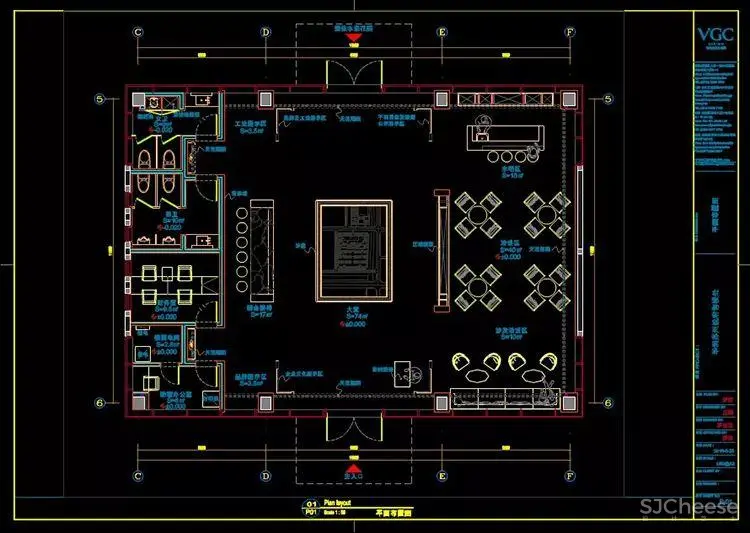 苏州万象府售楼处220㎡丨效果图+CAD施工图+物料+水电图丨89M