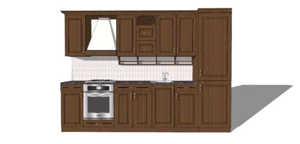 美式SU模型库丨床+餐桌+沙发+梳妆台+电视柜+常用柜子桌子模型丨226套 1.1G