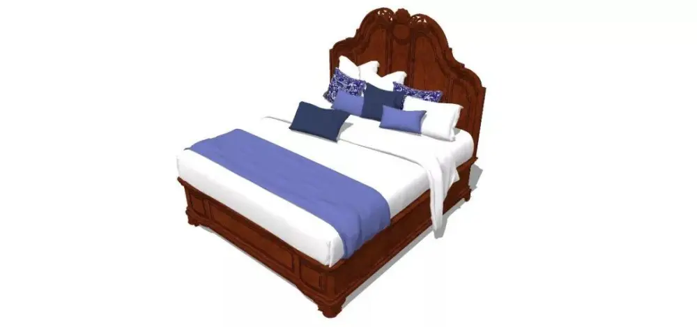 美式SU模型库丨床+餐桌+沙发+梳妆台+电视柜+常用柜子桌子模型丨226套 1.1G