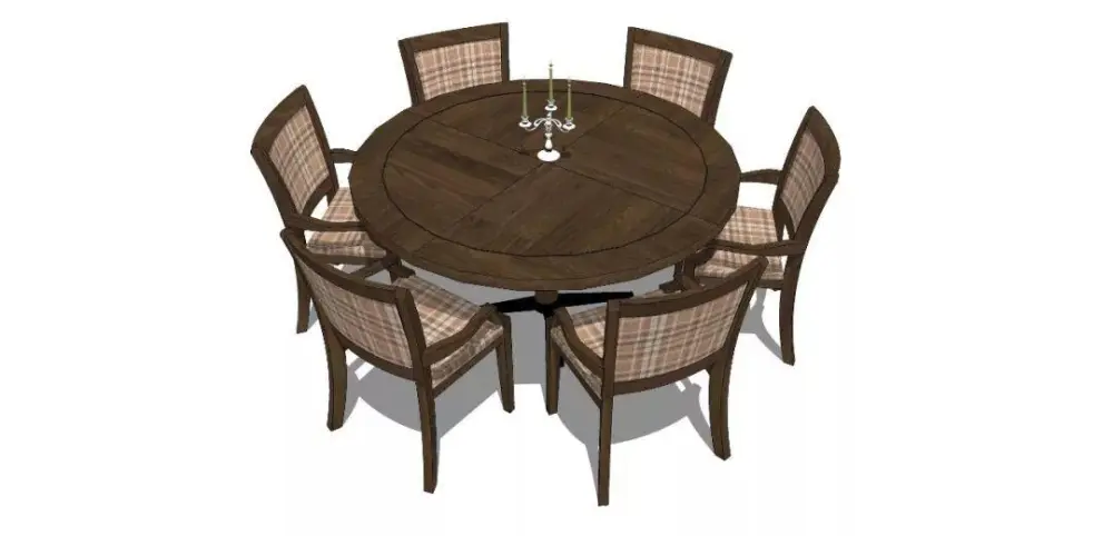 美式SU模型库丨床+餐桌+沙发+梳妆台+电视柜+常用柜子桌子模型丨226套 1.1G