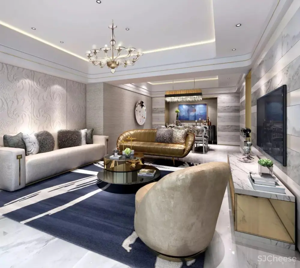 邱德光 – 上海东樱巴洛克风格丨软装设计方案PPT（可编辑）+效果图丨123M