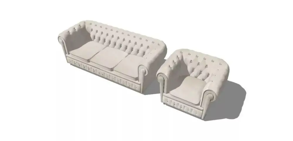 美式SU模型库丨床+餐桌+沙发+梳妆台+电视柜+常用柜子桌子模型丨226套 1.1G