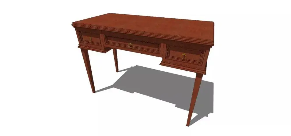 美式SU模型库丨床+餐桌+沙发+梳妆台+电视柜+常用柜子桌子模型丨226套 1.1G