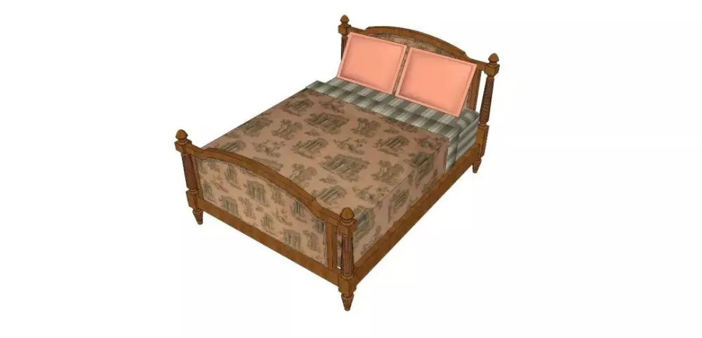 美式SU模型库丨床+餐桌+沙发+梳妆台+电视柜+常用柜子桌子模型丨226套 1.1G