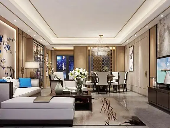 澳门230㎡平层私宅丨高清效果图+CAD施工图+物料书丨45M