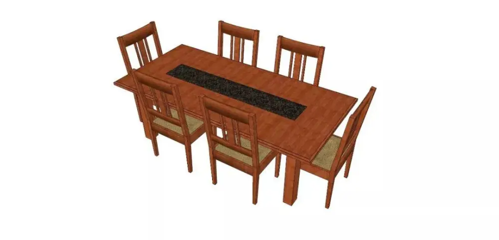 美式SU模型库丨床+餐桌+沙发+梳妆台+电视柜+常用柜子桌子模型丨226套 1.1G