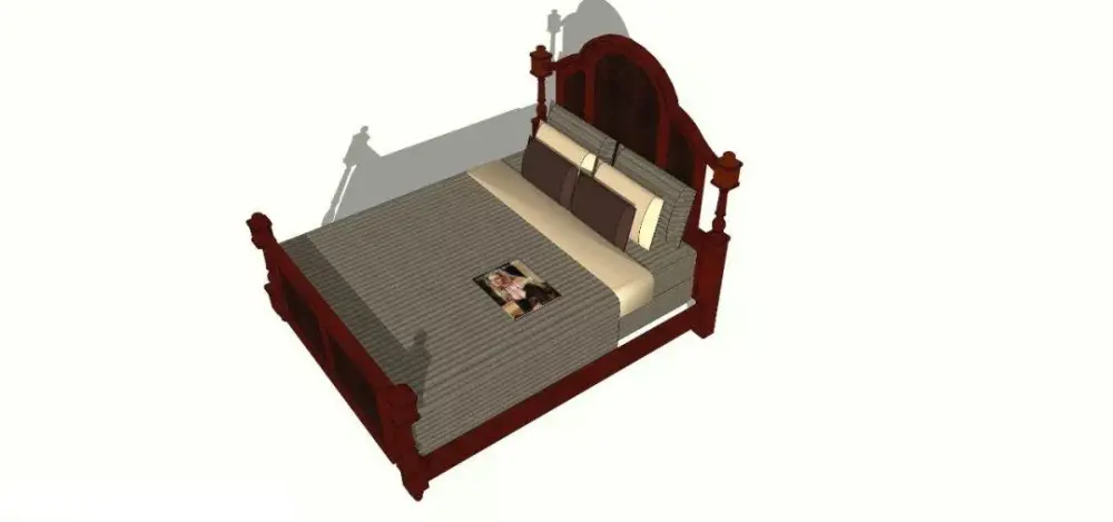 美式SU模型库丨床+餐桌+沙发+梳妆台+电视柜+常用柜子桌子模型丨226套 1.1G