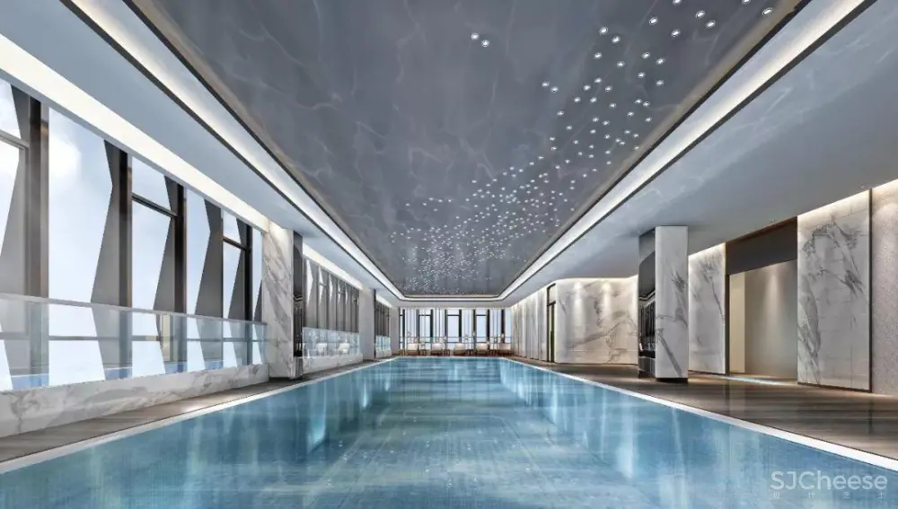 北京房山邻里售楼处+游泳池健身娱乐会所丨CAD施工图+3D效果图丨416M