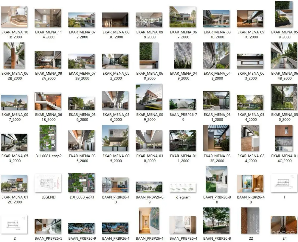 泰国[东南亚]-住宅别墅设计案例丨实景案例42套1466张图丨1.63G