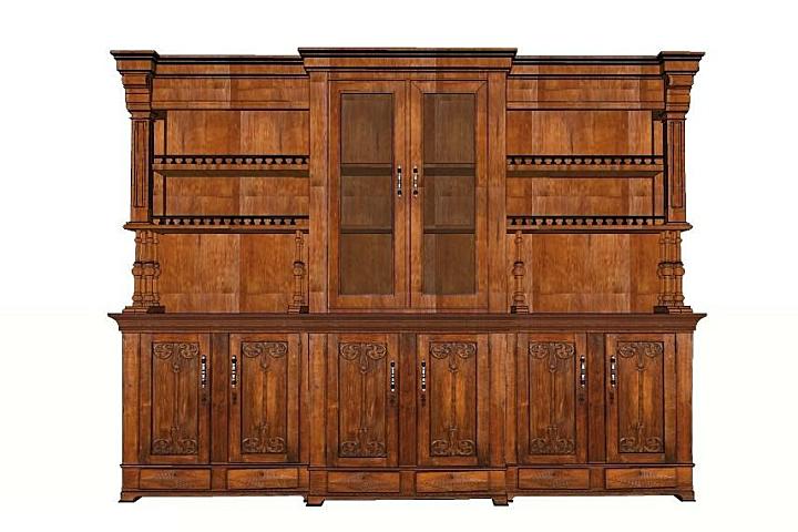 美式SU模型库丨床+餐桌+沙发+梳妆台+电视柜+常用柜子桌子模型丨226套 1.1G