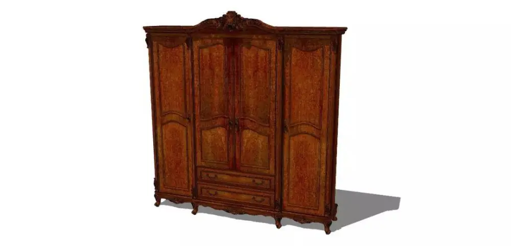 美式SU模型库丨床+餐桌+沙发+梳妆台+电视柜+常用柜子桌子模型丨226套 1.1G