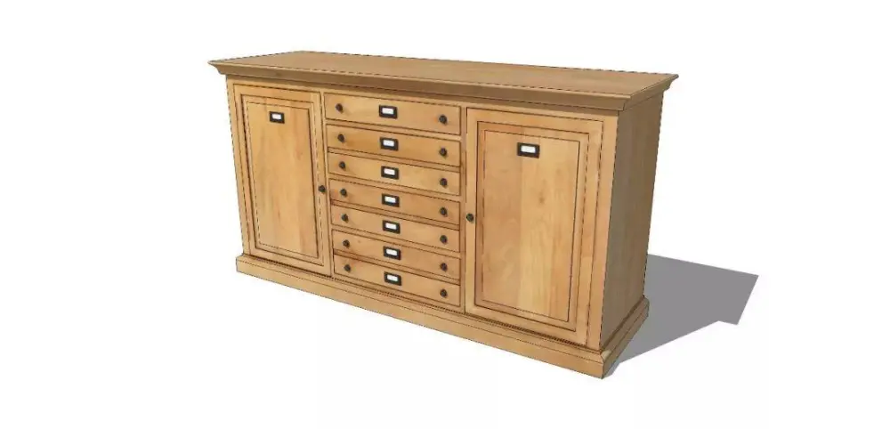 美式SU模型库丨床+餐桌+沙发+梳妆台+电视柜+常用柜子桌子模型丨226套 1.1G