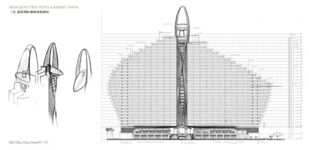 CCD作品-七星级酒店丨三亚海棠湾红树林度假酒店(内附全套设计资料)