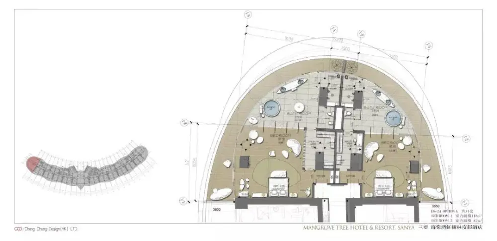 CCD作品-七星级酒店丨三亚海棠湾红树林度假酒店(内附全套设计资料)