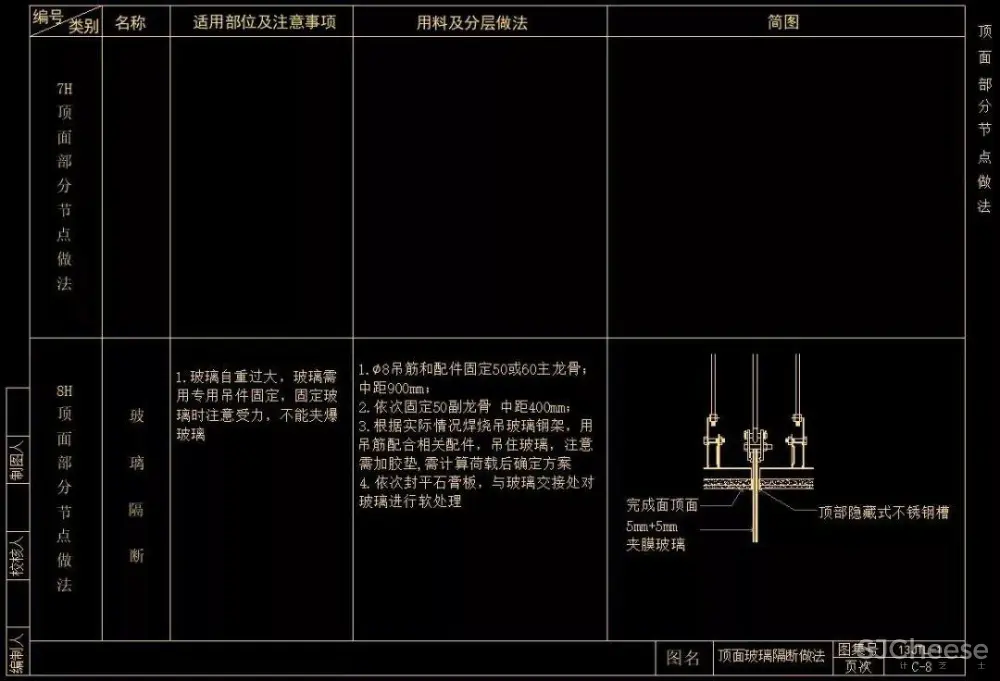 CAD天花节点合集大全丨天花吊顶剖面大样详图丨103个丨DWG格式 30M