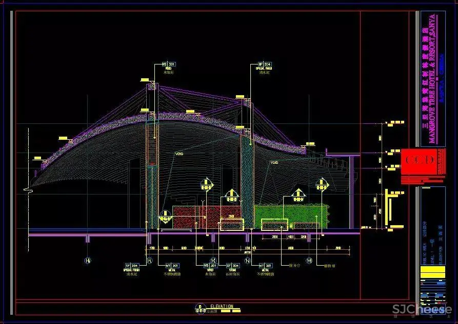 CCD作品-七星级酒店丨三亚海棠湾红树林度假酒店(内附全套设计资料)