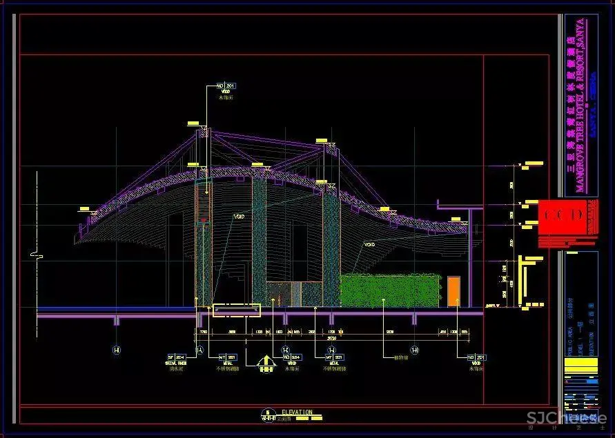 CCD作品-七星级酒店丨三亚海棠湾红树林度假酒店(内附全套设计资料)