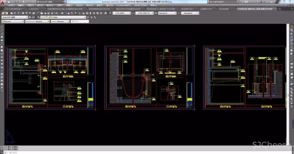 卫生间浴室丨全套收口工艺节点-CAD图库丨DWG+WORD丨21.4M