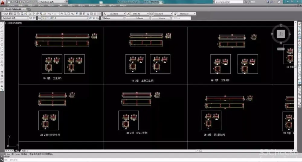 卫生间浴室丨全套收口工艺节点-CAD图库丨DWG+WORD丨21.4M