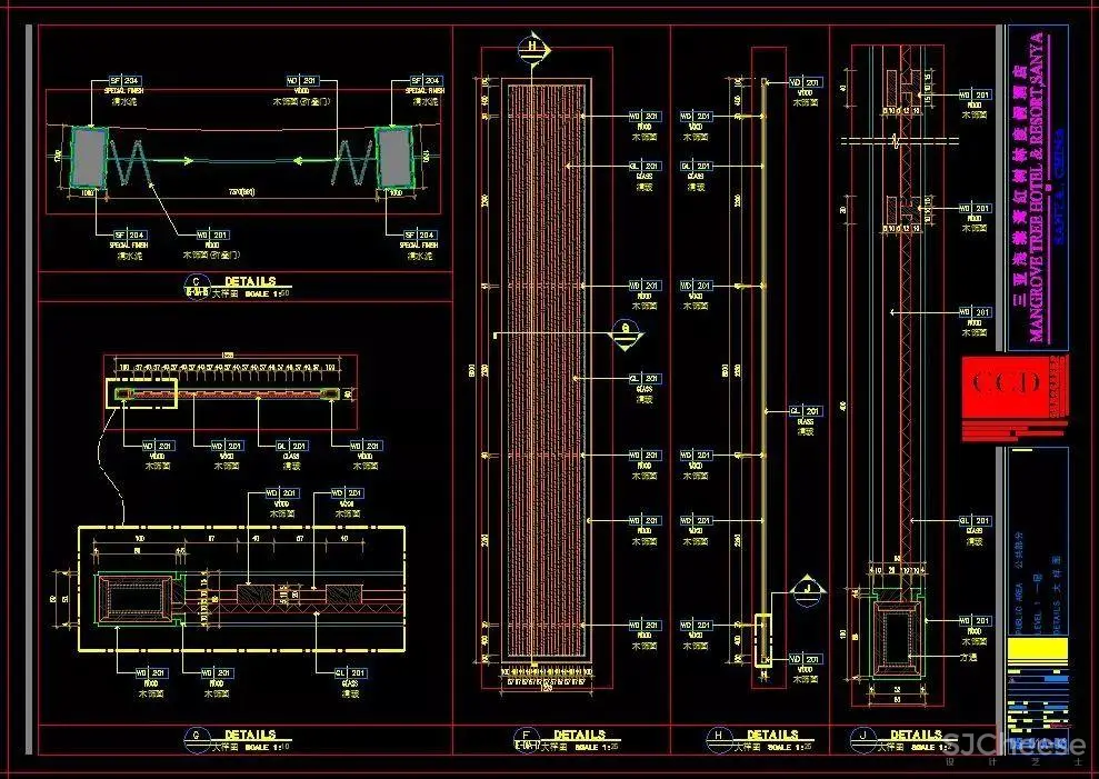 CCD作品-七星级酒店丨三亚海棠湾红树林度假酒店(内附全套设计资料)