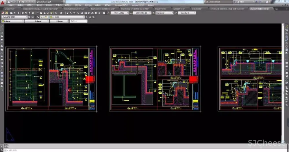 卫生间浴室丨全套收口工艺节点-CAD图库丨DWG+WORD丨21.4M