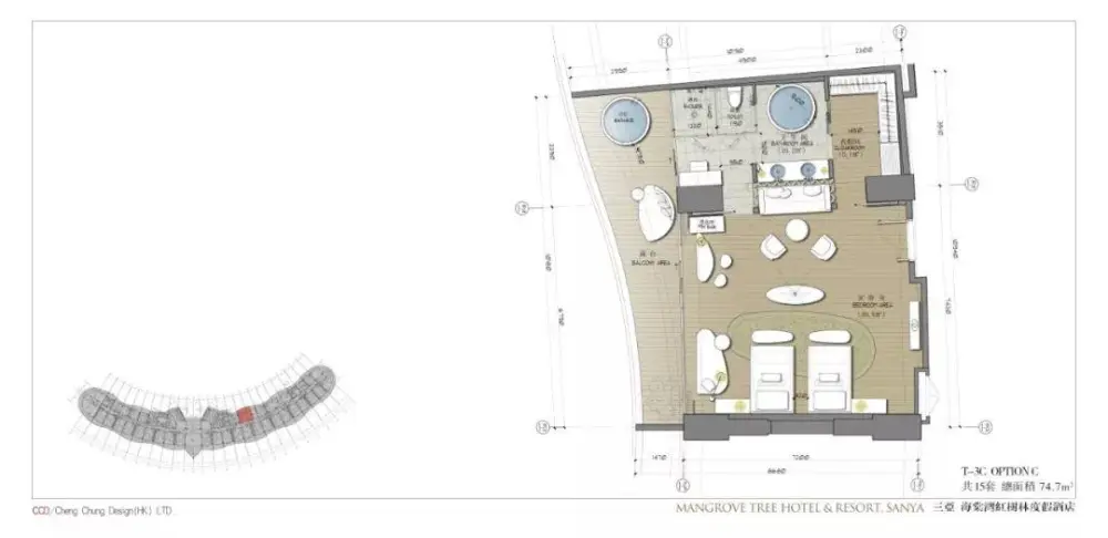 CCD作品-七星级酒店丨三亚海棠湾红树林度假酒店(内附全套设计资料)