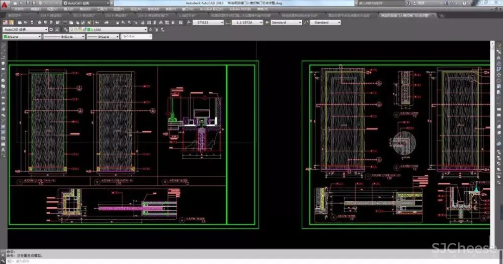 卫生间浴室丨全套收口工艺节点-CAD图库丨DWG+WORD丨21.4M