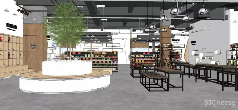 史上最全公装sketchup草图大师SU模型合集丨超市、服装店、商场、店铺、专卖店丨SKP+JPG预览丨3.85G