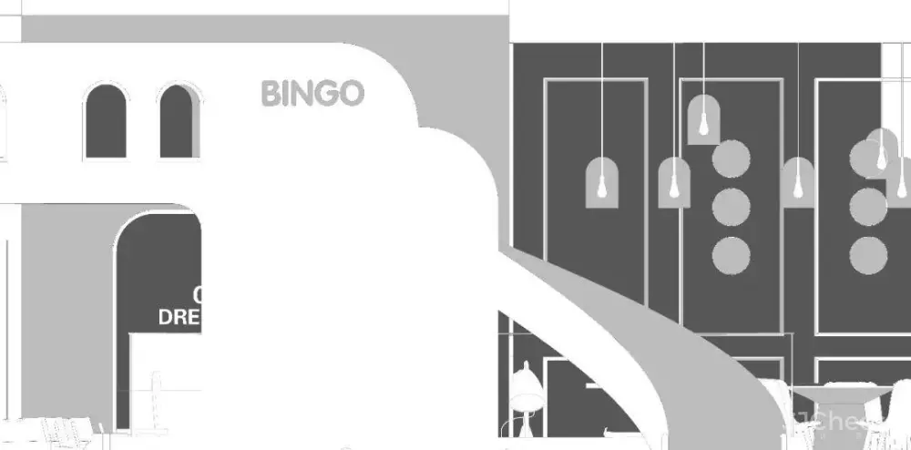 巢羽设计-扬州BINGO亲子餐厅丨CAD施工图+实景·效果图+SU模型丨1.1G