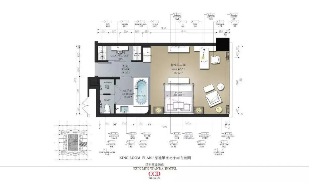 CCD设计 – 万达酒店室内设计丨CAD施工图纸+设计方案+效果图丨868M