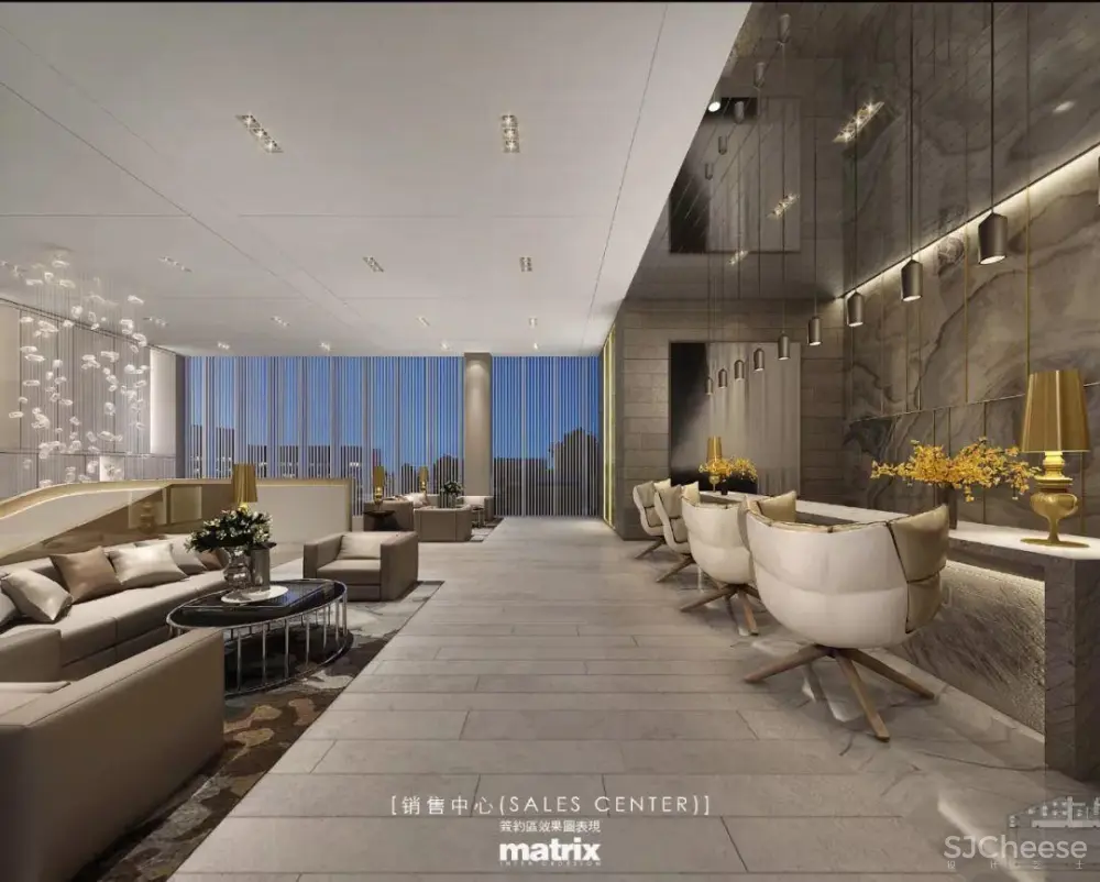 矩阵纵横 – 广州天合销售中心丨设计方案+施工图+效果图+摄影丨95M