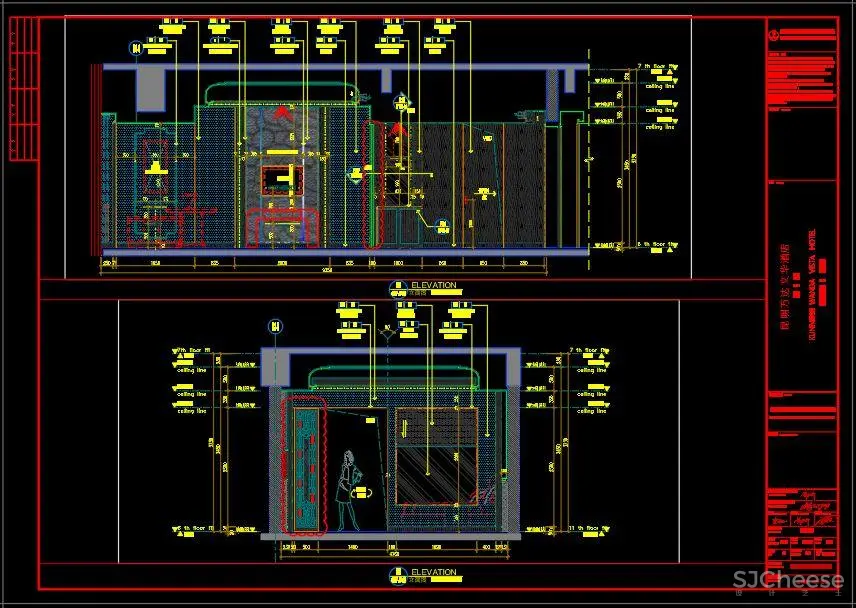 CCD设计 – 万达酒店室内设计丨CAD施工图纸+设计方案+效果图丨868M