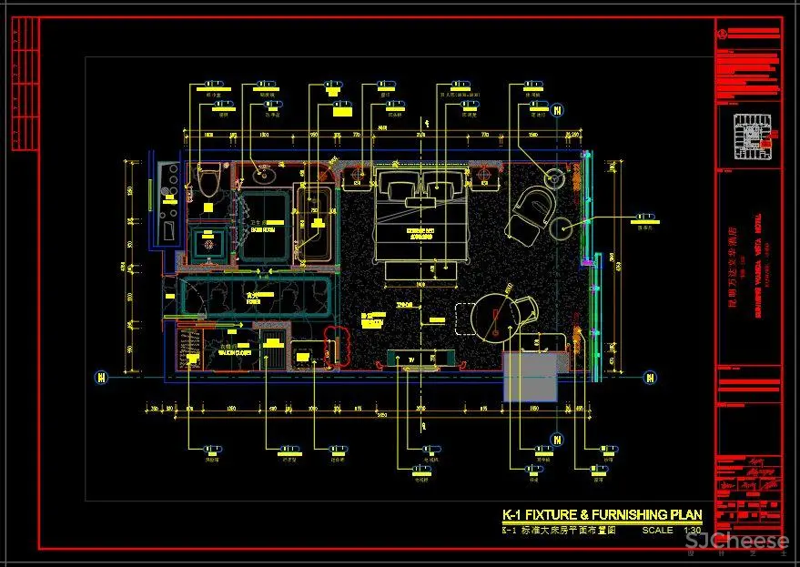 CCD设计 – 万达酒店室内设计丨CAD施工图纸+设计方案+效果图丨868M
