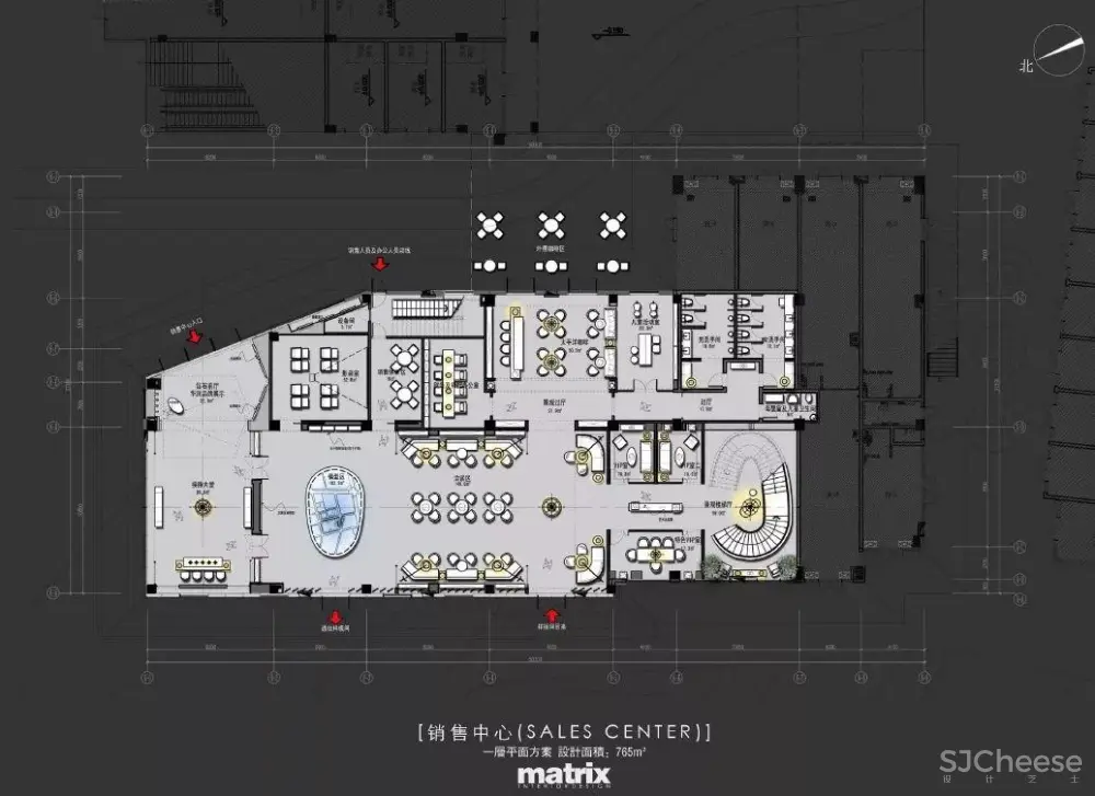 矩阵纵横 – 广州天合销售中心丨设计方案+施工图+效果图+摄影丨95M