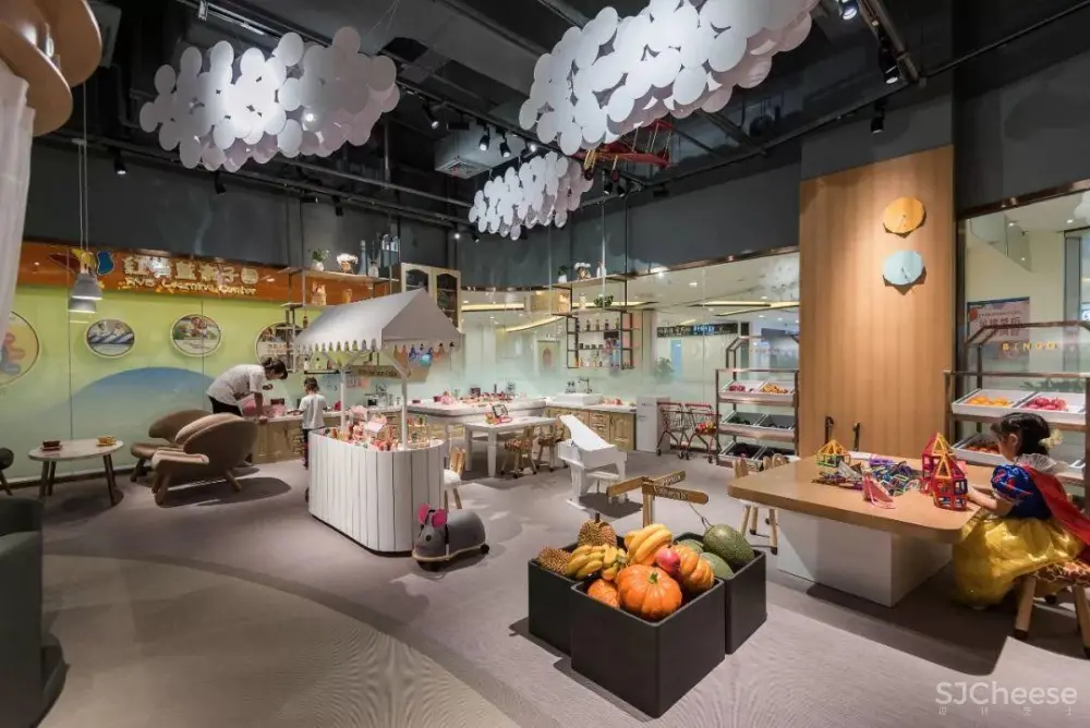 巢羽设计-扬州BINGO亲子餐厅丨CAD施工图+实景·效果图+SU模型丨1.1G