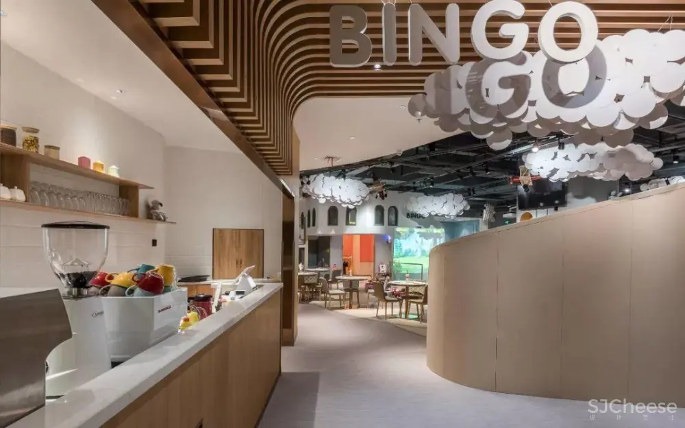 巢羽设计-扬州BINGO亲子餐厅丨CAD施工图+实景·效果图+SU模型丨1.1G