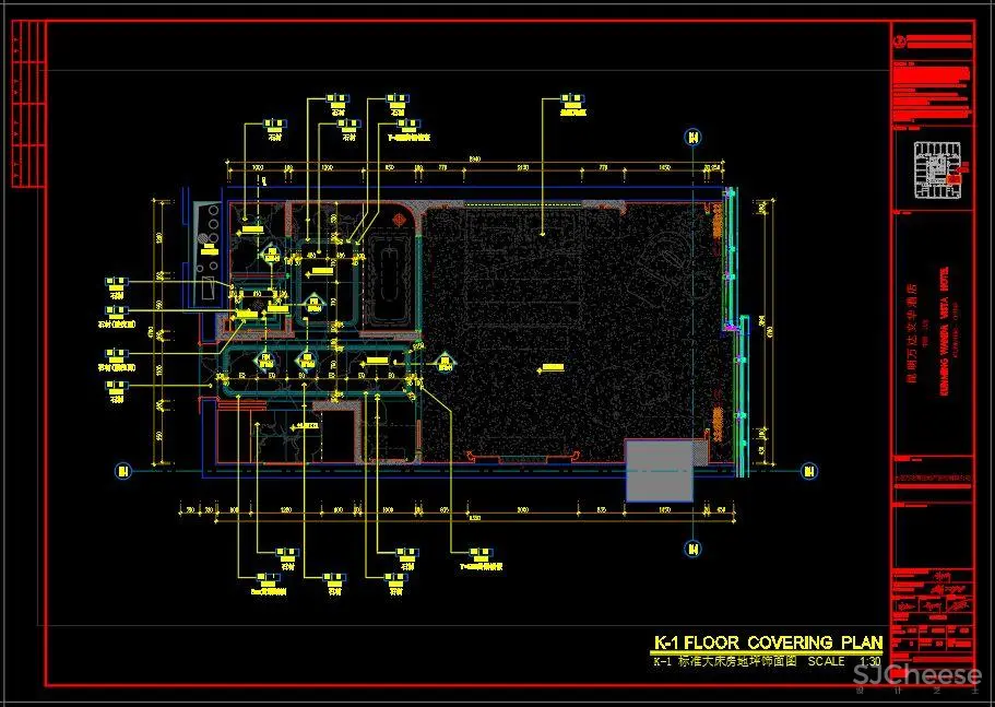 CCD设计 – 万达酒店室内设计丨CAD施工图纸+设计方案+效果图丨868M