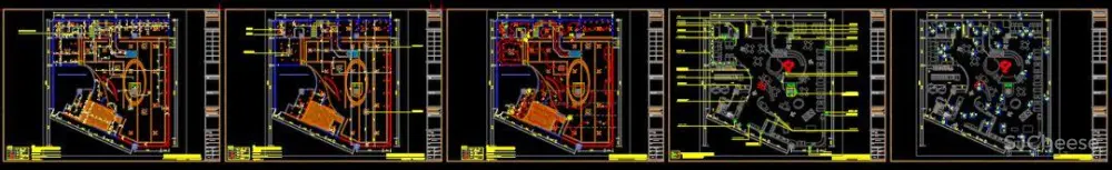 巢羽设计-扬州BINGO亲子餐厅丨CAD施工图+实景·效果图+SU模型丨1.1G