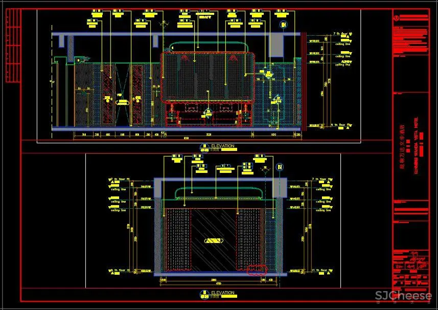 CCD设计 – 万达酒店室内设计丨CAD施工图纸+设计方案+效果图丨868M