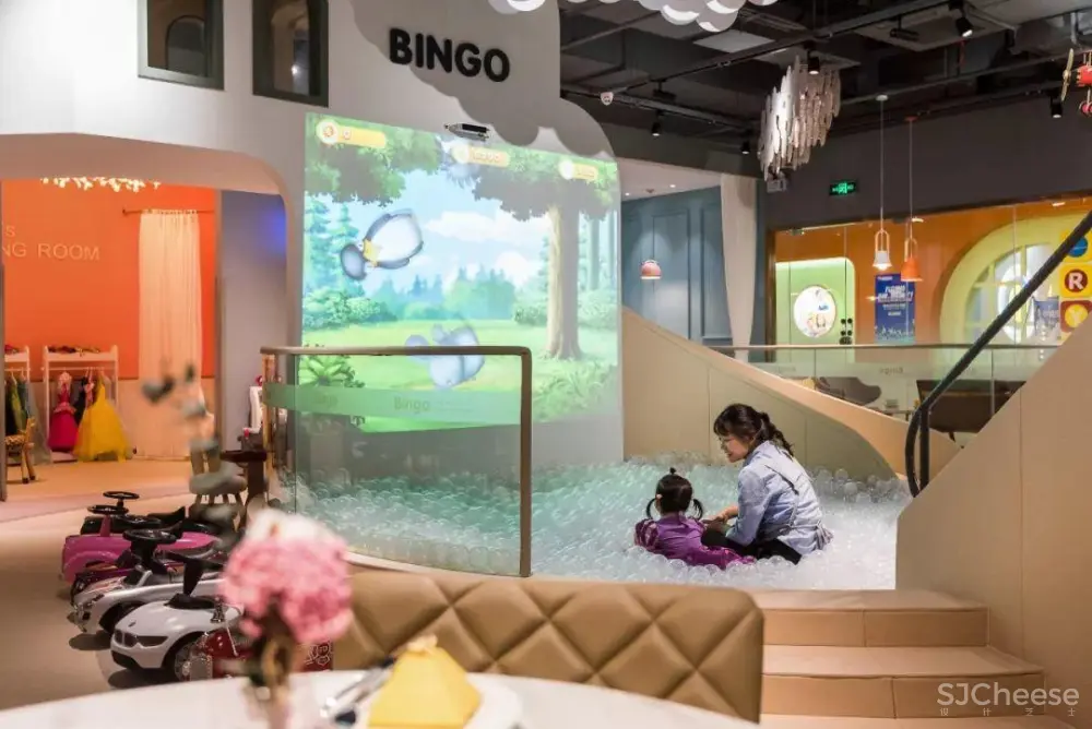 巢羽设计-扬州BINGO亲子餐厅丨CAD施工图+实景·效果图+SU模型丨1.1G