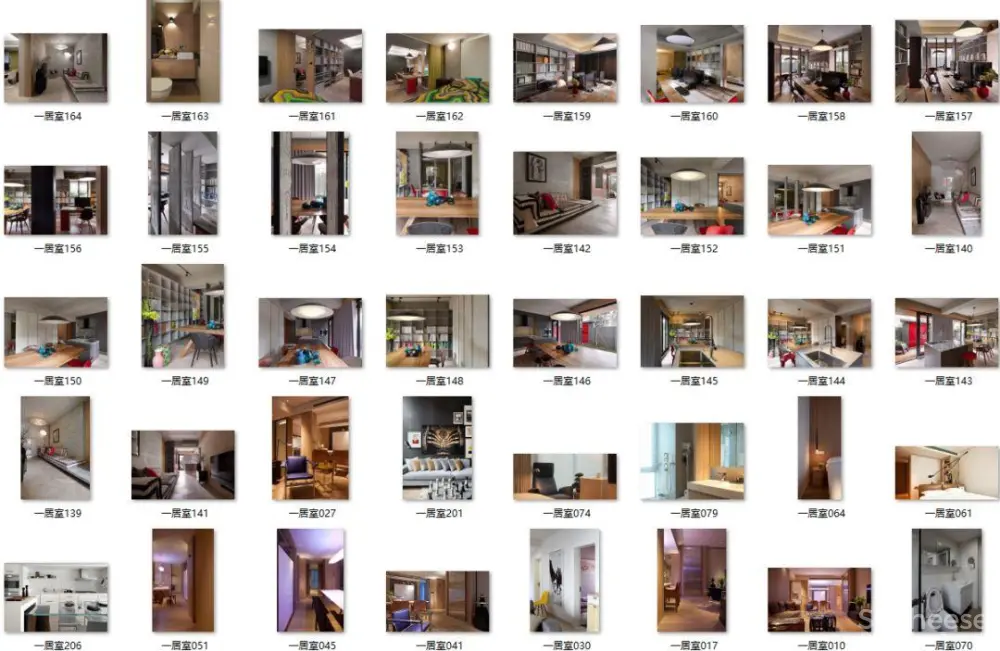 小户型(一居室) – 家装作品集丨100套1500张高清图丨1.21G
